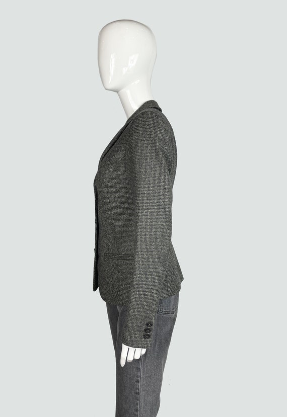 Women wool blazer, vintage grey blazer, Tiger of … - image 3