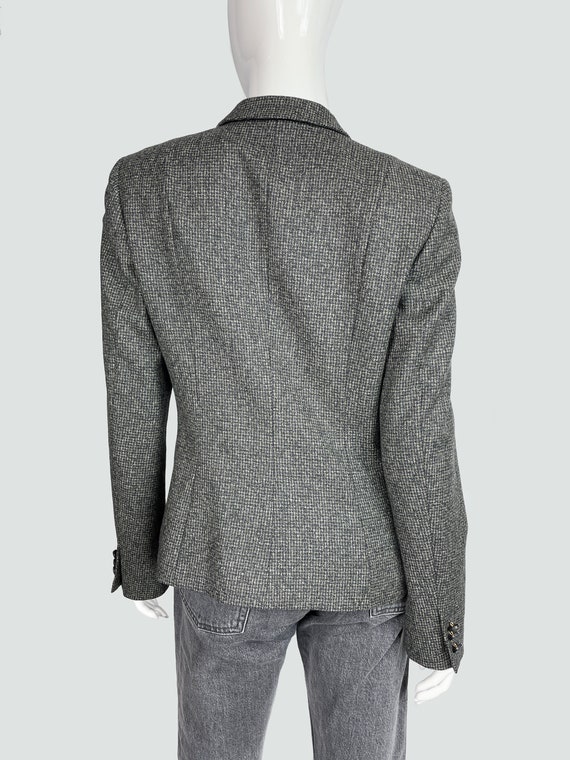 Women wool blazer, vintage grey blazer, Tiger of … - image 5