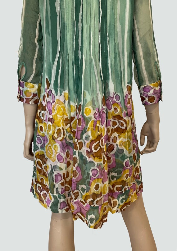 Diane von Furstenberg vintage silk abstract print… - image 9