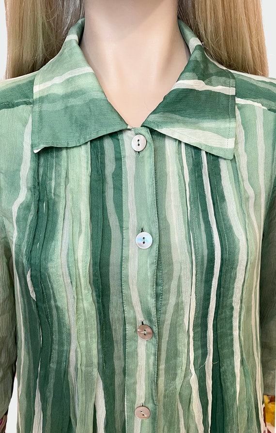 Diane von Furstenberg vintage silk abstract print… - image 5