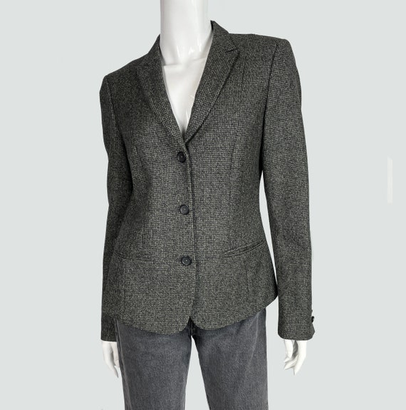 Women wool blazer, vintage grey blazer, Tiger of … - image 2