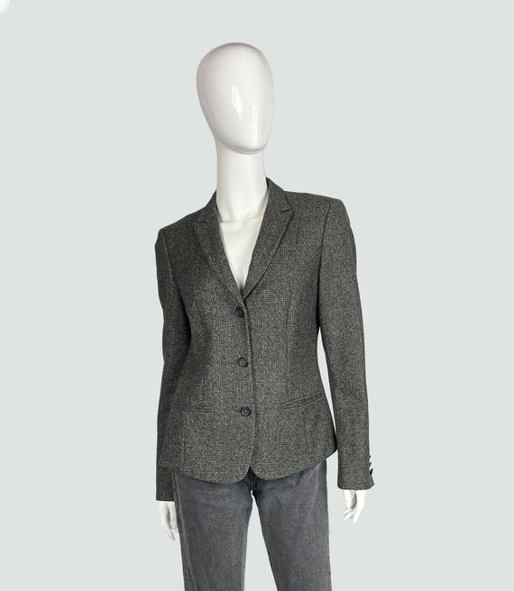 Women wool blazer, vintage grey blazer, Tiger of … - image 1