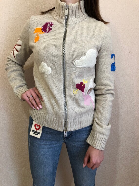 Moschino jeans zipper jacket