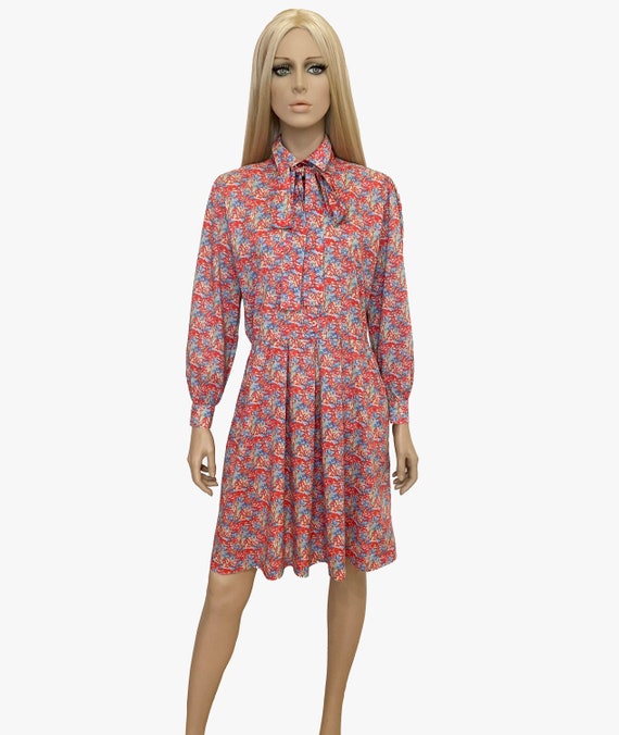 Liberty floral print vintage cotton dress, 1970s … - image 1