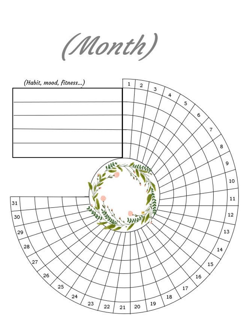 Printable Monthly Tracker