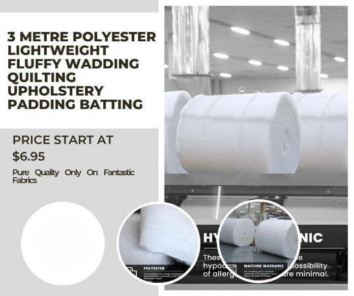 Professional 5oz Bonded Dacron Upholstery Grade Polyester Batting