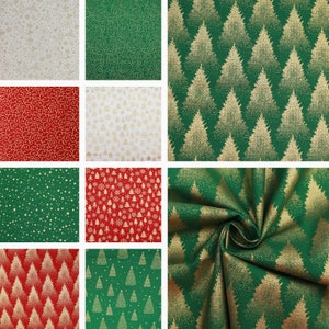 Sterquilten goud feestelijk 100% boomfolie ontwerpstof Premium kerstkatoen veelkleurige knippen en naaien gewatteerde T-shirts, kussens, ambachten