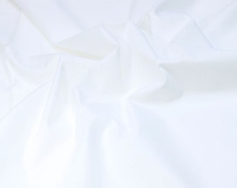 100% Pure White Cotton Fabric - Perfect for Quilting, Sewing, and Home Decor - 3,5,10,20 Meters, 44" Wide, Super Quality Finish