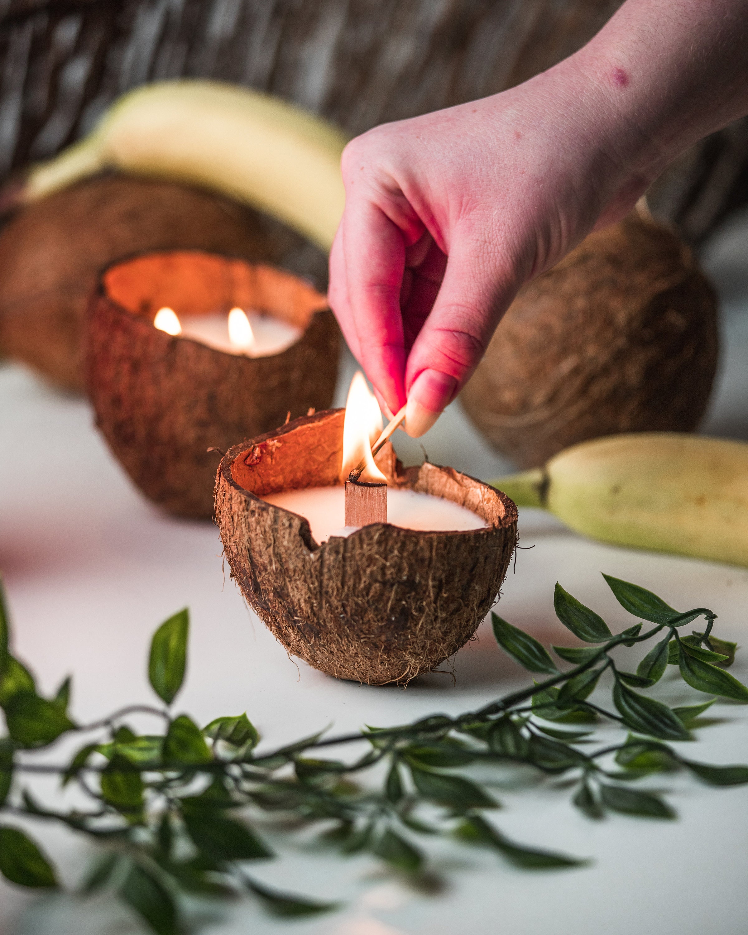 Coconut & Vanilla Scented Candle Made with Ecofriendly Soy Etsy