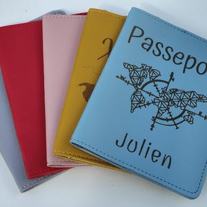 Protège passeport personnalisé, étui pour passeport, étui passeport, étui passeport cuir PU, Protège passeport en cuir, protège passerport