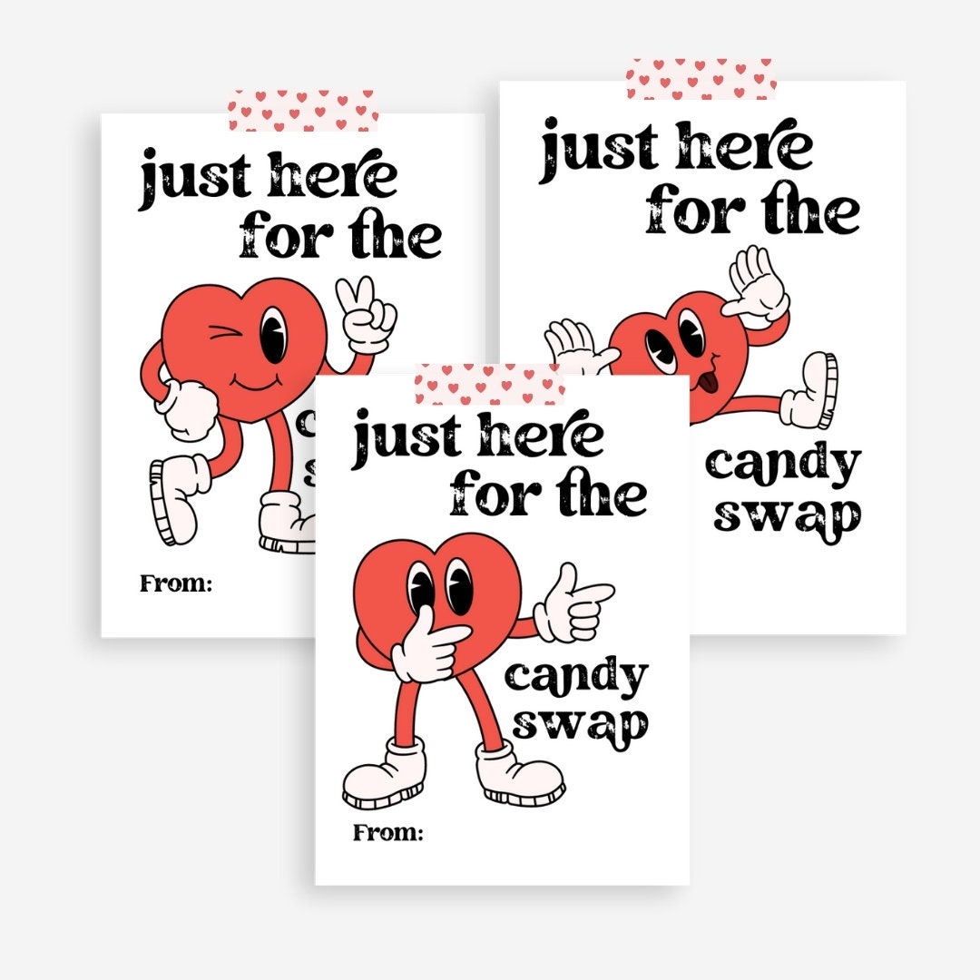 Funny Kids Valentine Cards, Printable Classroom Valentines, Funny ...