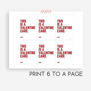 Funny Kids Valentine Cards, Printable Classroom Valentines, Funny ...