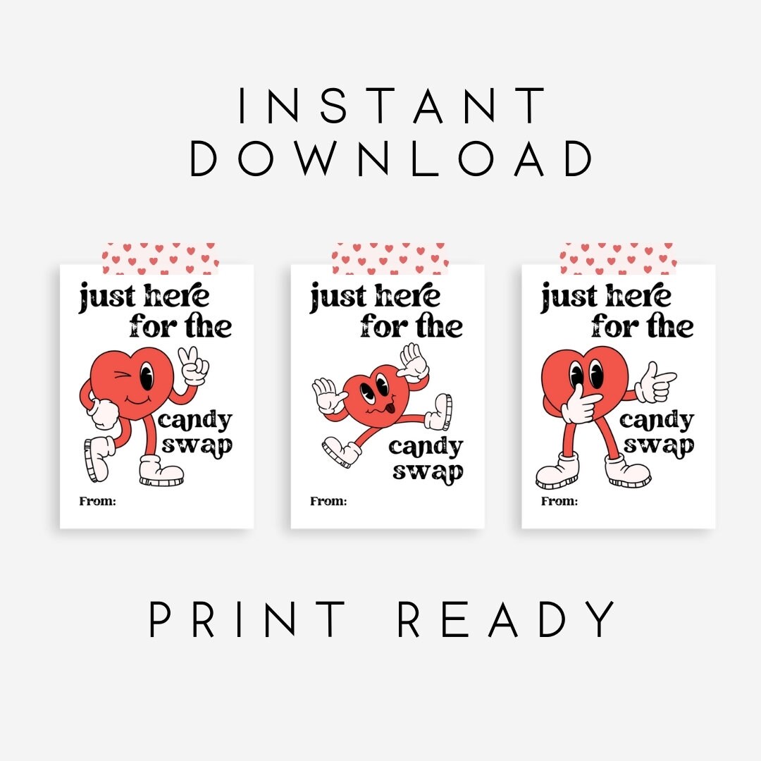 Funny Kids Valentine Cards, Printable Classroom Valentines, Funny ...