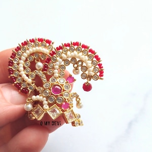 Corona de joyas Kundan (miniatura)