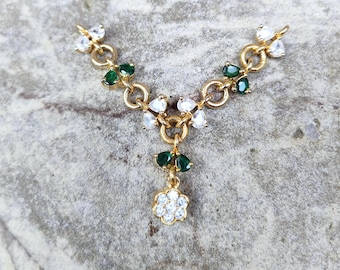 Flower Drop Jewel Necklace/Belt (Miniature)