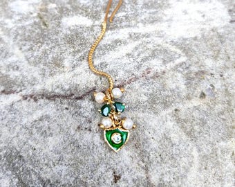 Green Kundan Jewel Hair Tikha (Miniature)