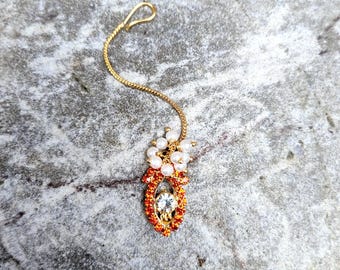 Orange Jewel Hair Tikha (Miniature)