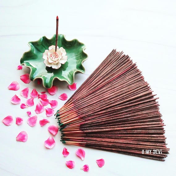 Deluxe Rose Incense (250 Gram - 100 Hand-rolled Sticks)