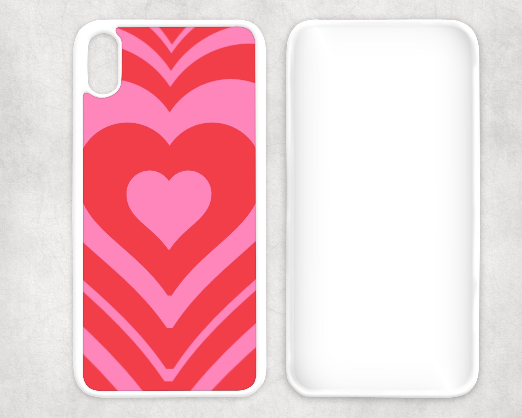 Pink & Red Expanding Heart Protective iPhone Case iPhone 12 Etsy