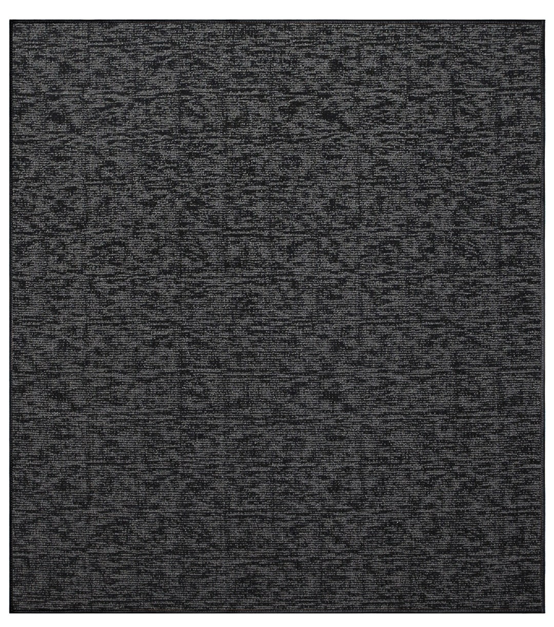 Modern Indoor/outdoor Commercial Rug Black, Pet and Kids Friendly Rug ...