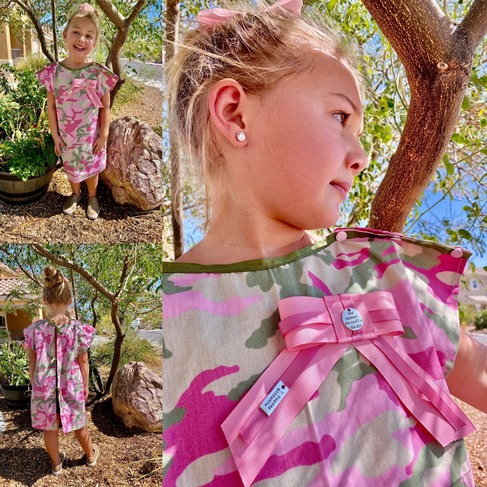 Girl Power pediatric hospital gown Etsy