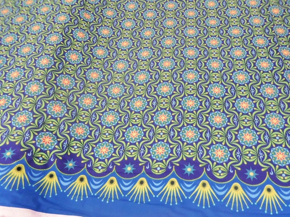 Turquoise Mountain Silhouette Fabric Fabric by the Yard from Benartex Fabrics