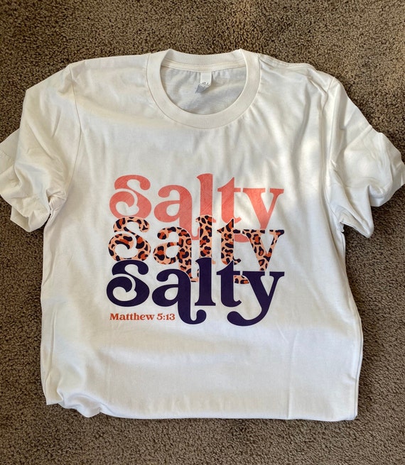 Buy Salty Shirt-christian Tshirt-bible Verse Shirt-faith Shirt