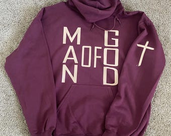 Sweat à capuche homme de Dieu, cadeau inspiré de la foi chrétienne pour homme