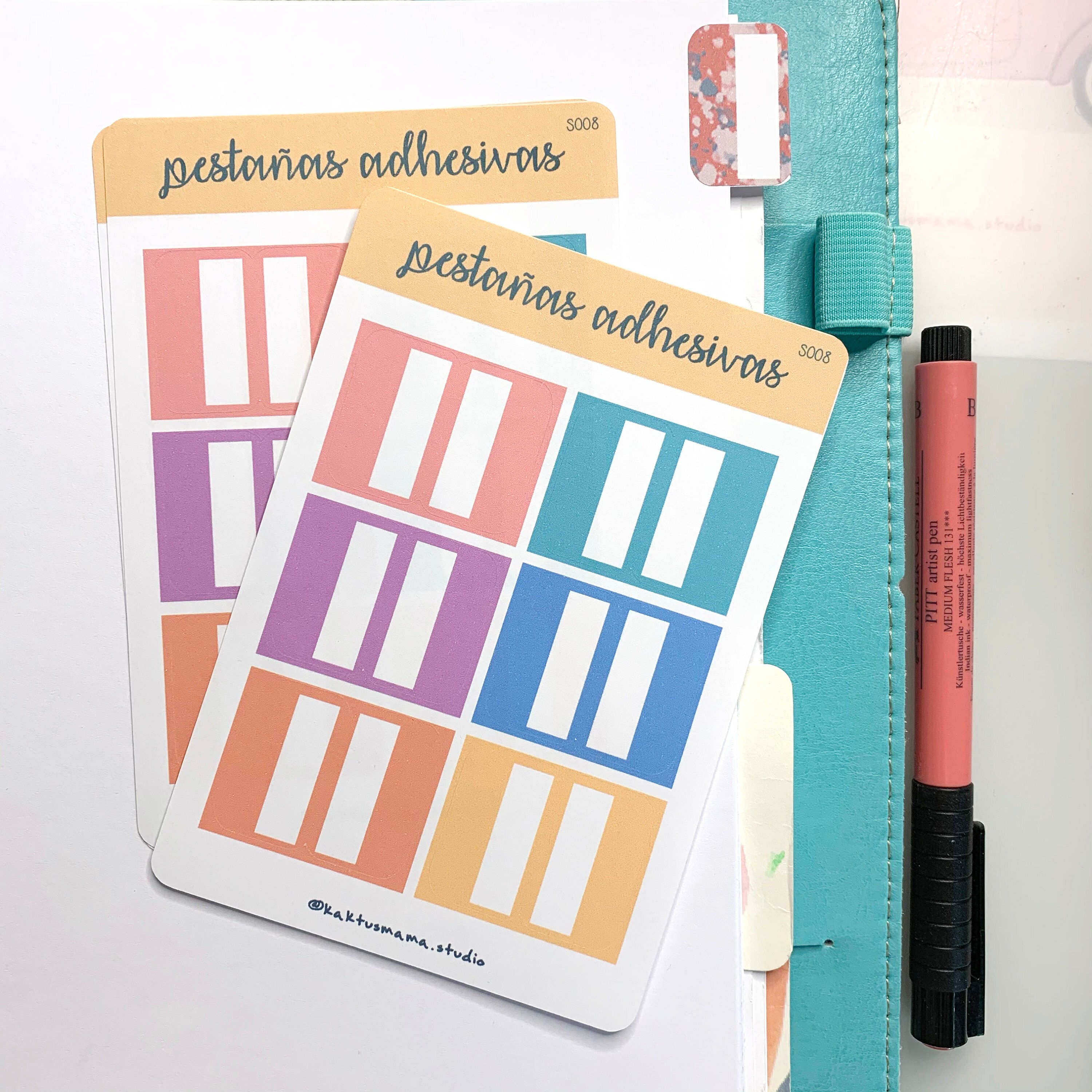 Adhesive Tabs Smooth Color / Tabs / Notebook Tab / Page Marker Etsy