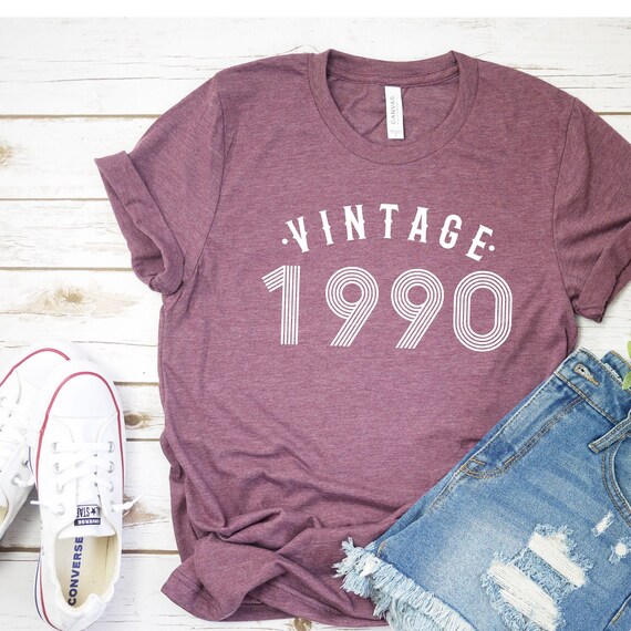 30th Birthday Shirt 1990 shirt Vintage 1990 Birthday Shirt Vintage 1990 Shirt 90's Birthday Shirt 30th Birthday