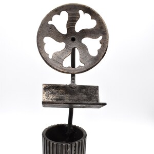 Support de carte de visite industriel soudé, support de carte de visite en métal, cadeau pour des hommes, support de carte pour le bureau à la maison, cadeau d’homme à tout faire