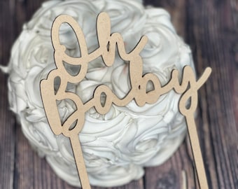 SVG Oh Baby Cake Topper file