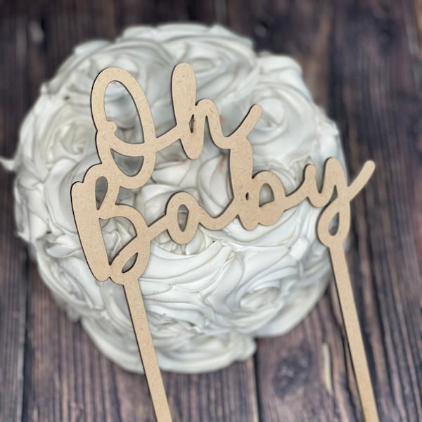 SVG Oh Baby Cake Topper file