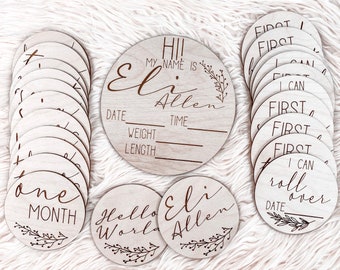 Baby Milestone Svg Etsy