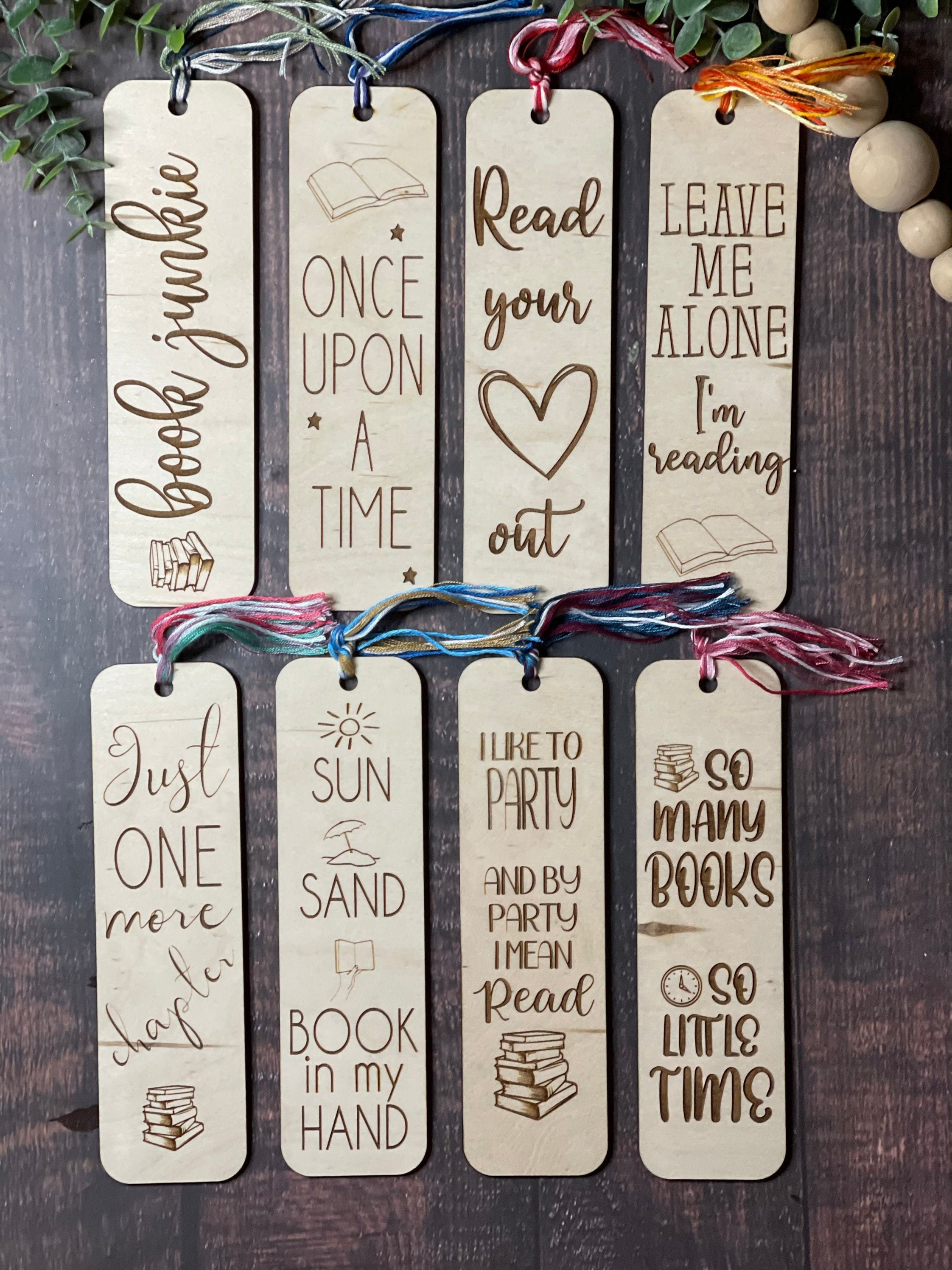 8 Different Bookmarks set 1 of 4 & Cricut Tested Etsy Ireland