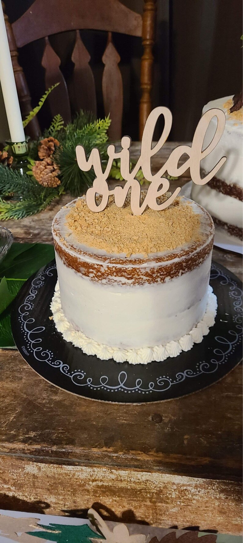SVG Wild One Cake Topper Etsy