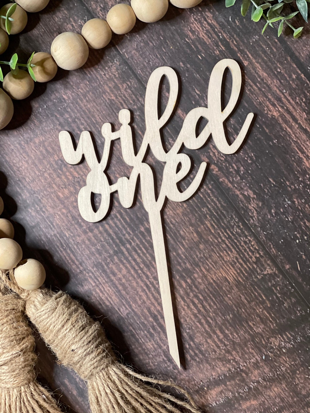 SVG Wild One Cake Topper | 1st Birthday SVG | DIY Birthday Party Decor ...