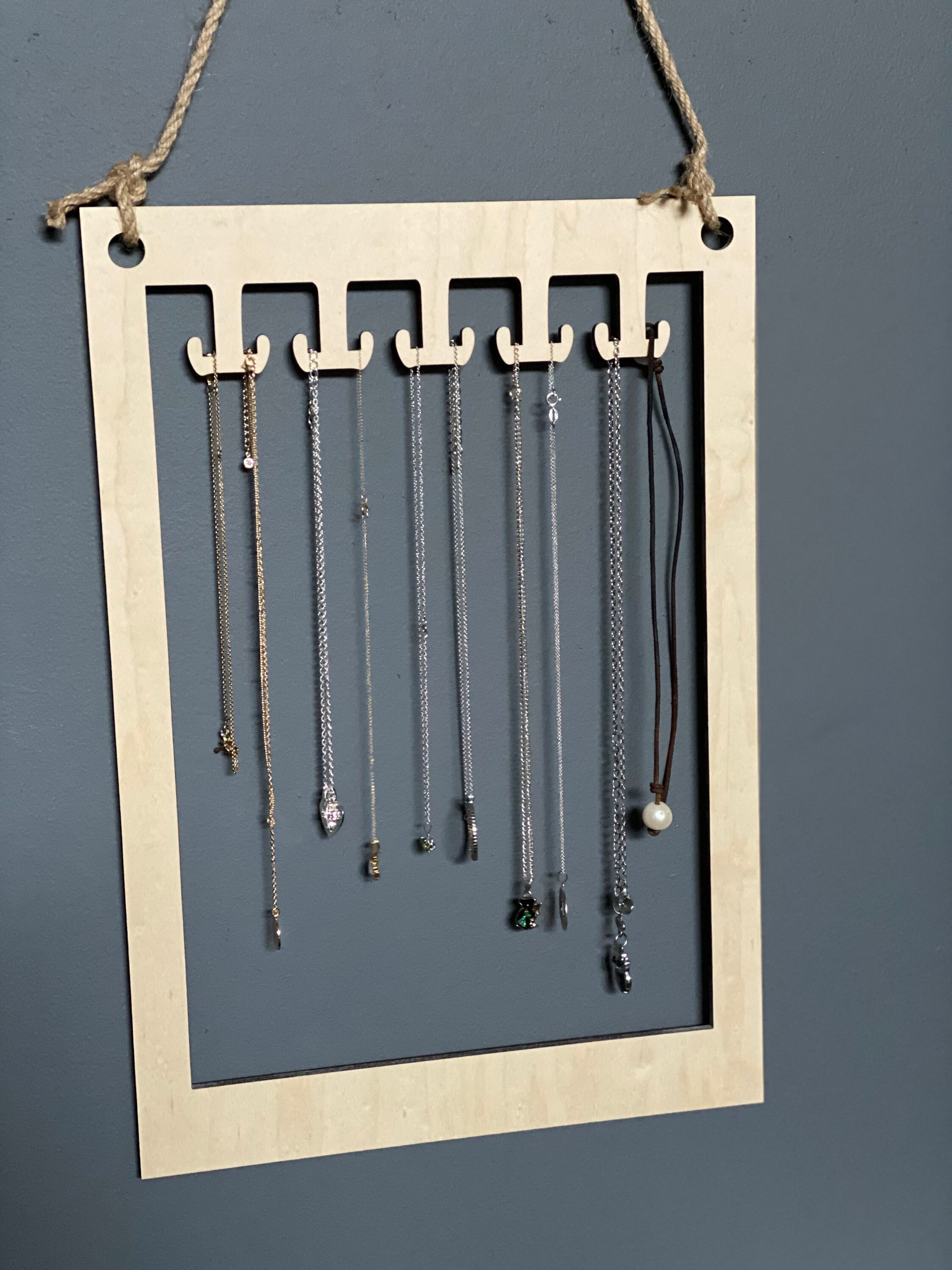 Hanging Necklace Holder SVG File Etsy