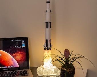 Apollo 11 Saturn V Rocket Lamp