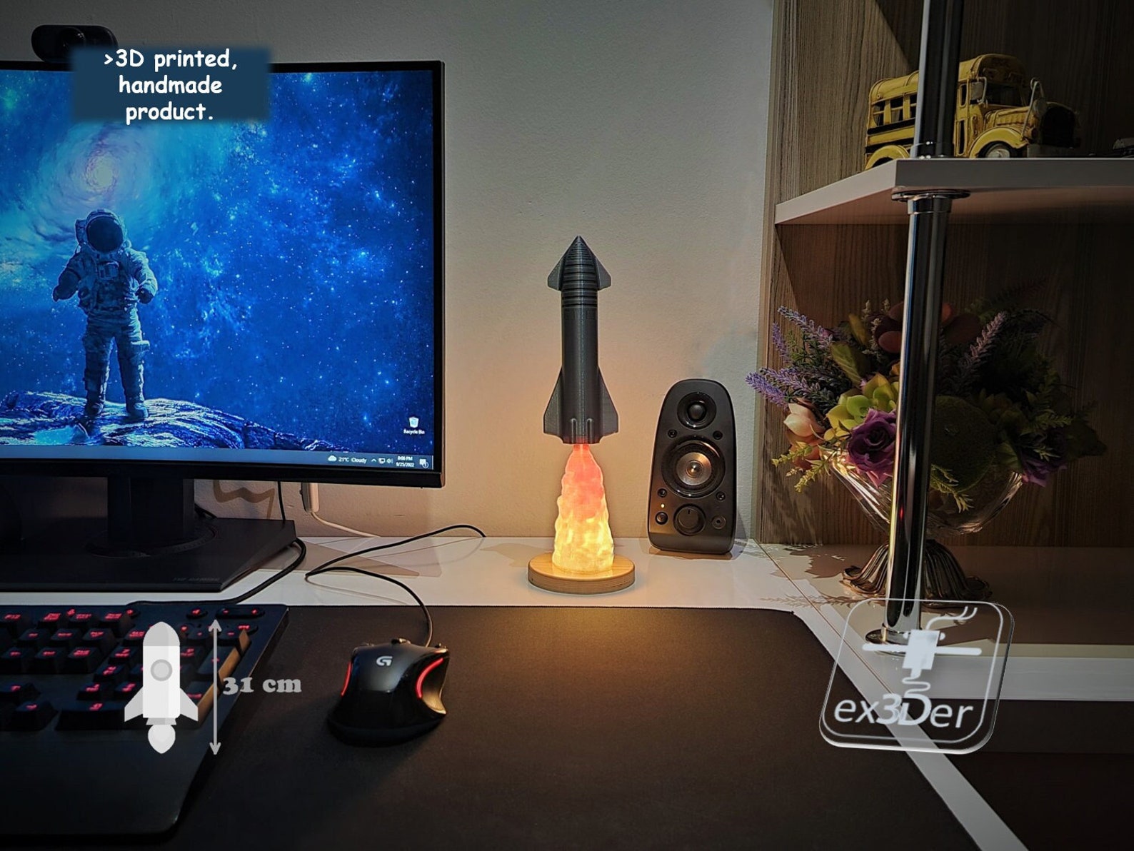 Spacex Starship Lamp Etsy