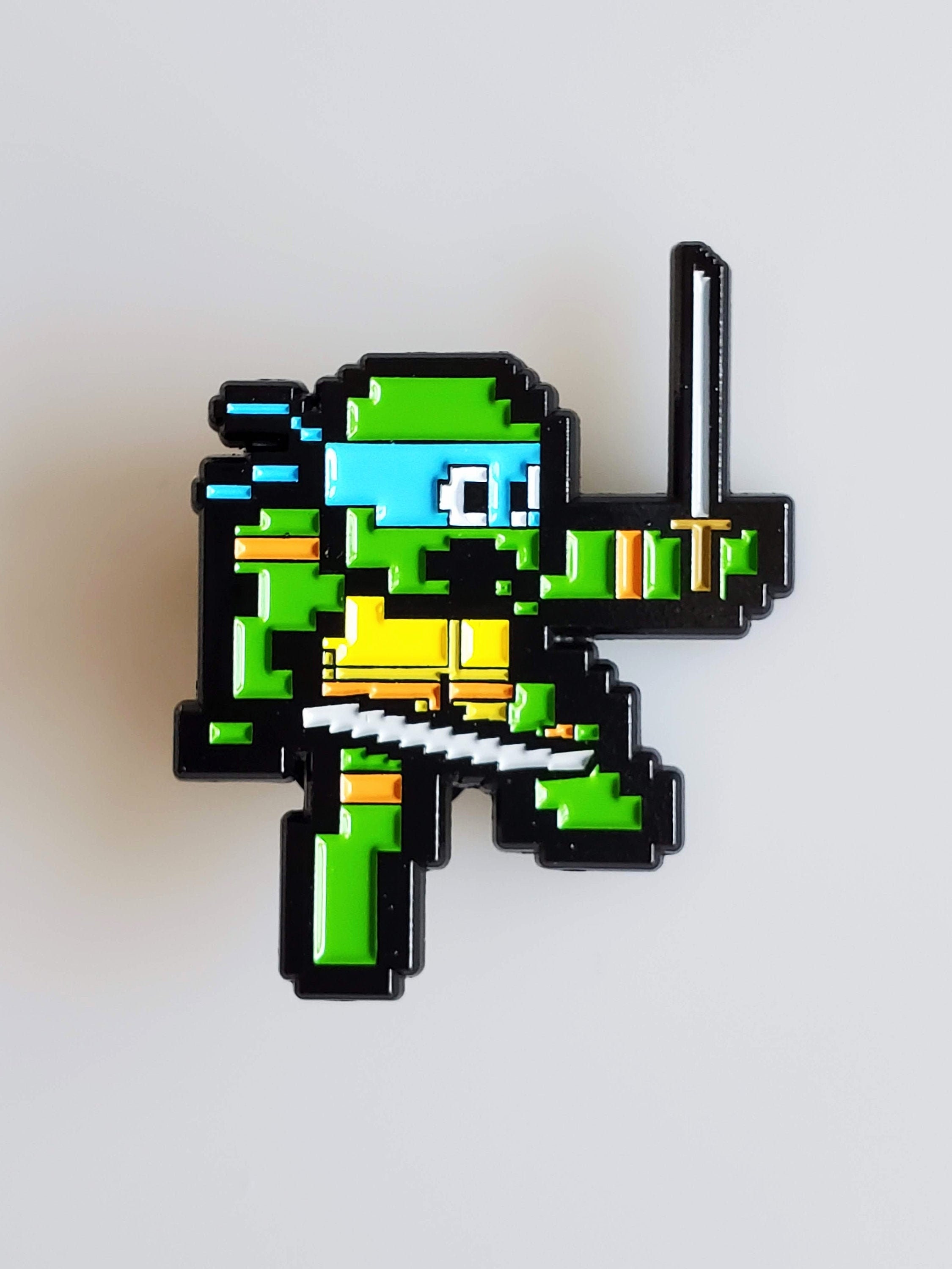 TMNT Enamel Pin Leonardo TMNT Pin for Jacket Custom Enamel | Etsy