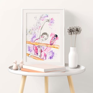 Ballet class fine art print, ballet dancer illustration, ballet watecolor, ballet class, ballerina, ballet dancer, ballet decoration