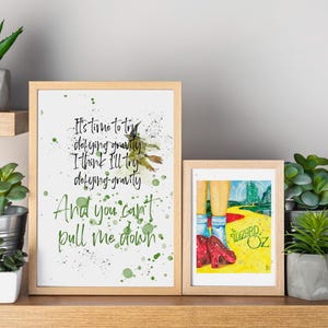 Defying gravity wicked, poster wicked musical, wicked song, wizard of oz, wicked watercolor, Wicked poster, wicked, gravity lyrics wicked