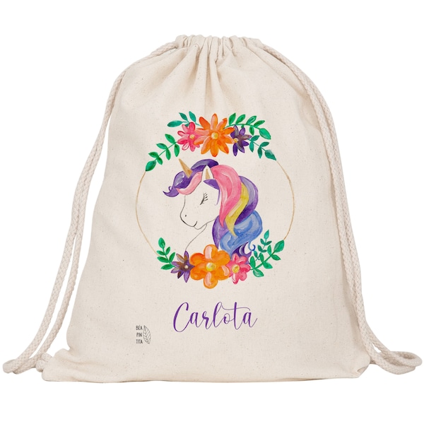 Personalized Children Drawstring Bag Etsy UK