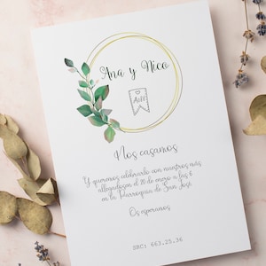 Papeterie de mariage vert, invitations de mariage, tables de mariage, cartes de remerciement, conception de mariage, invitations avec des feuilles, mariage vert