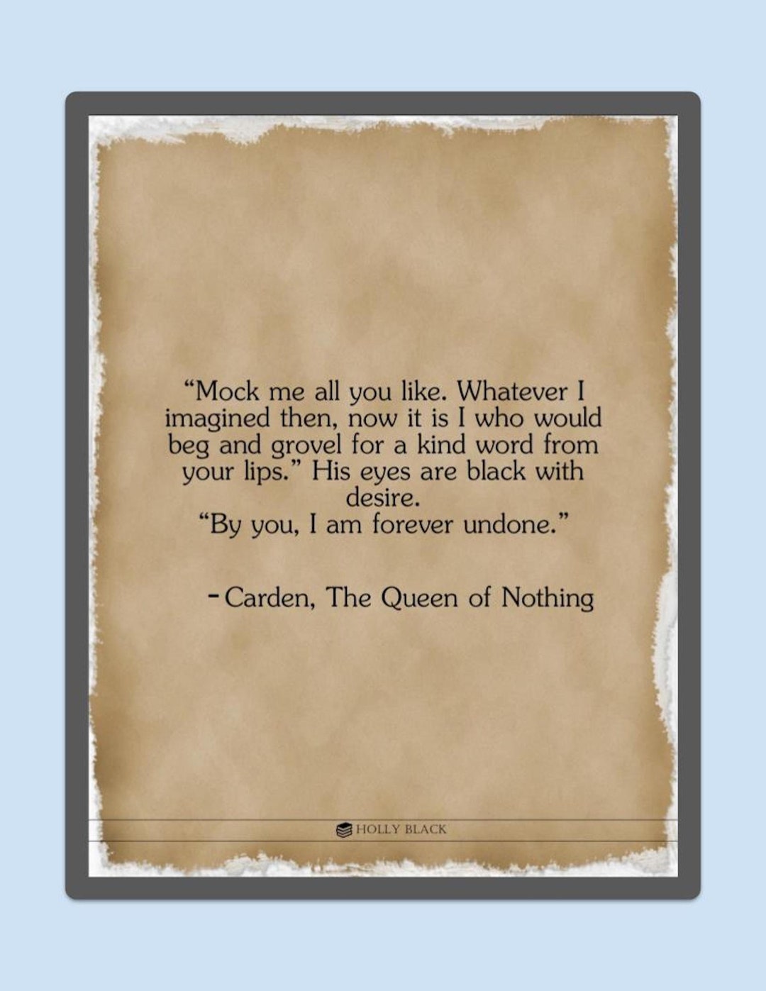 Cruel Prince | Cardan | Holly Black | Printable Quote | Digital Download -  Etsy