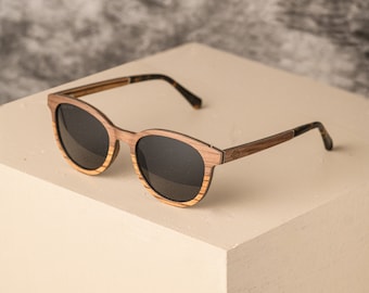 Denali Occhiali da sole polarizzati in legno di noce per uomo o