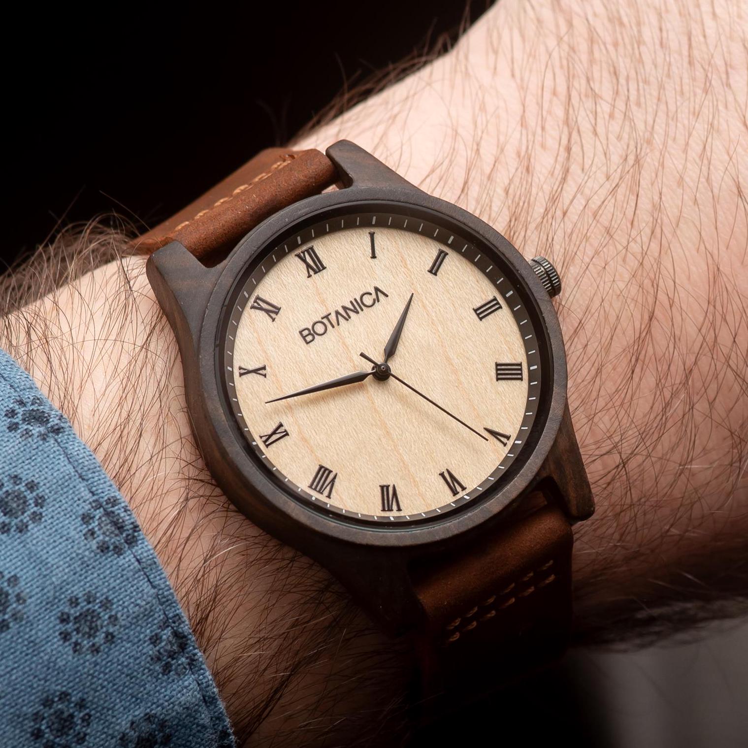 Orologio in legno Sandal Uomo Donna 42 mm Design UK - Main Image