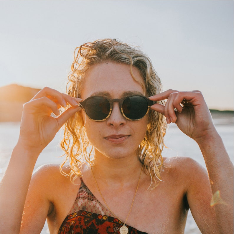 Lagos Walnut Wooden Polarized Sunglasses for Men or Women Etsy