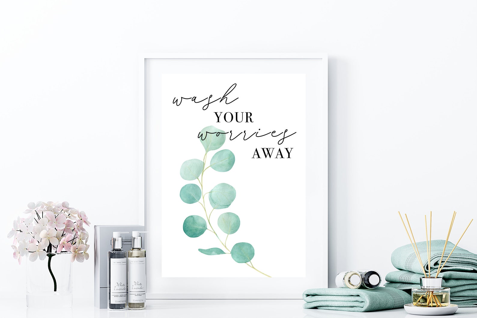 Bathroom Wall art print Set of 2 Home prints Tropical | Etsy